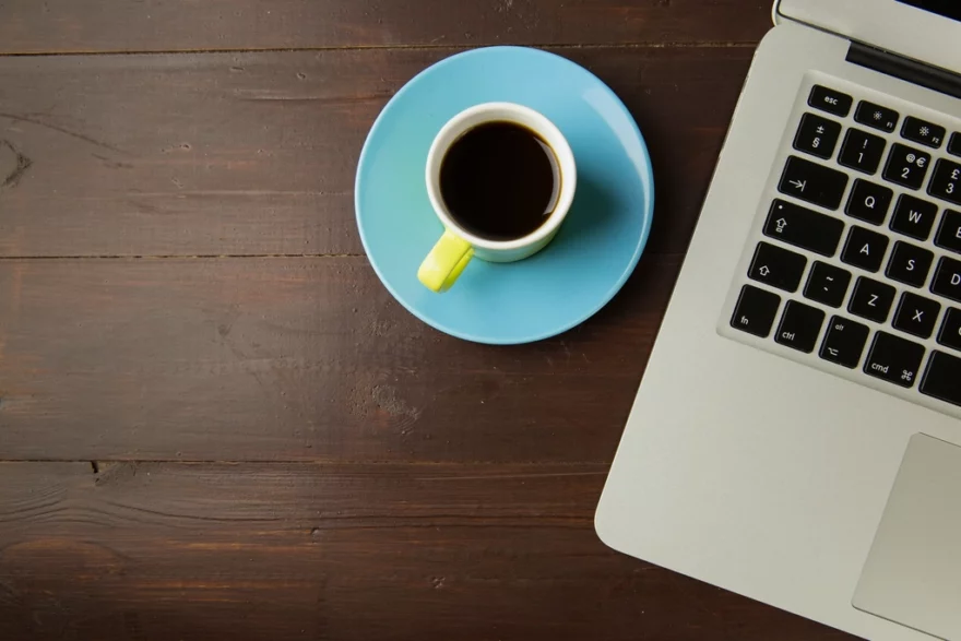 Black Coffee MacBook Desk